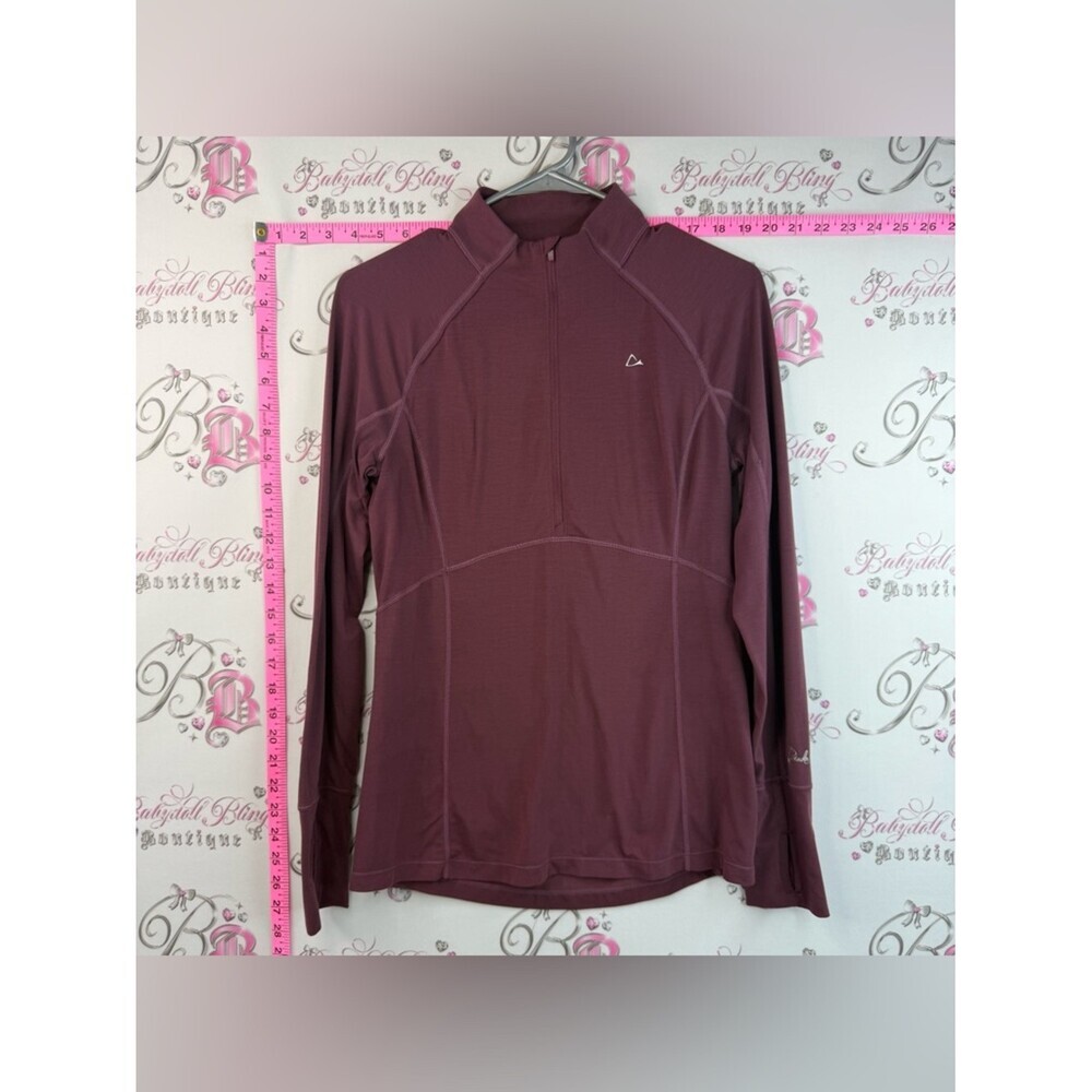 Paradox sweater half zip Women's Long Sleeve Quarter-Zip Pullover - Burgundy